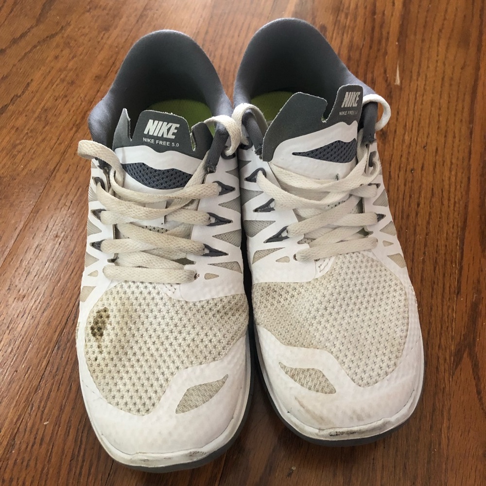 White Nike shoes